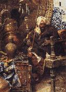 Arab Dealer Among His Antiques. Charles Bargue